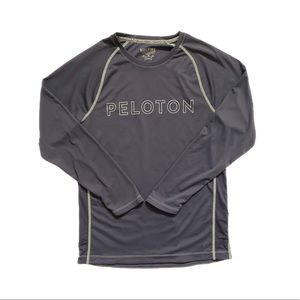 Peloton Solfire Men’s Purple Grey Dri-Fit Long Sleeve Shirt Size Small